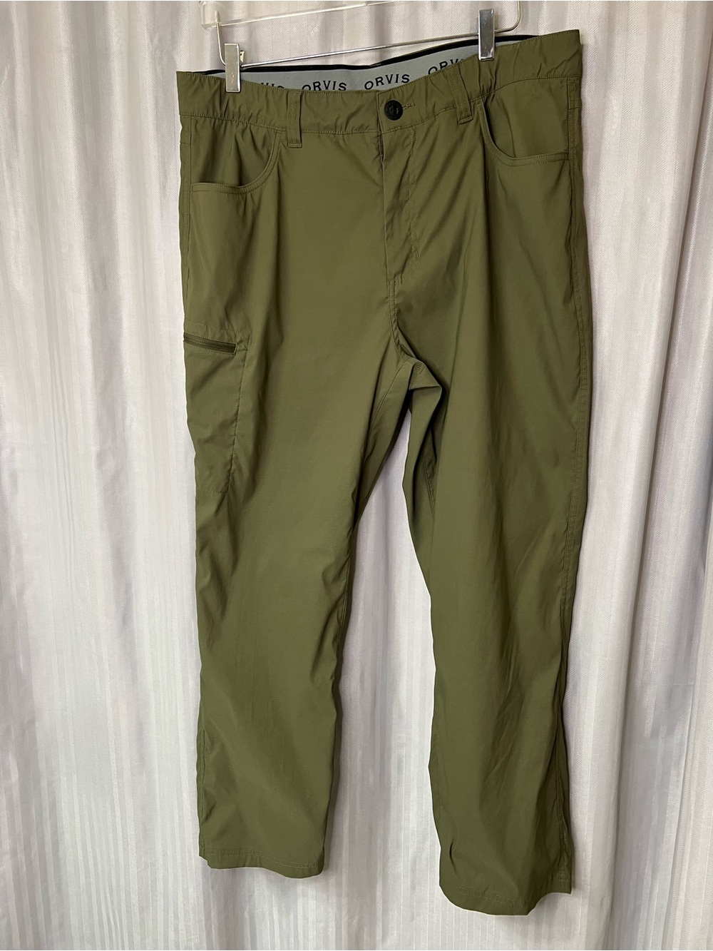 Orvis Men's Tech pants Green Performance Travel Hiking fishing Pants 38 X 29